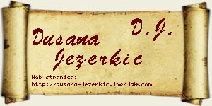 Dušana Jezerkić vizit kartica